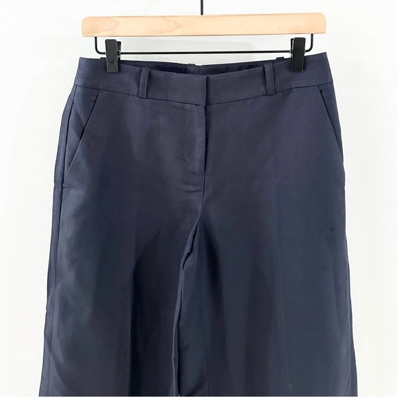 Loft Wide Leg Cropped Trousers Navy Size 0 - Picture 3 of 6